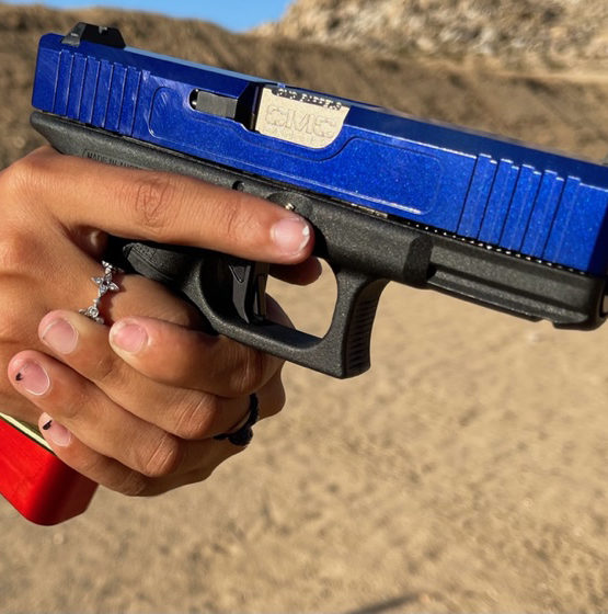 Glock19 Slide in Lapis Lazuli